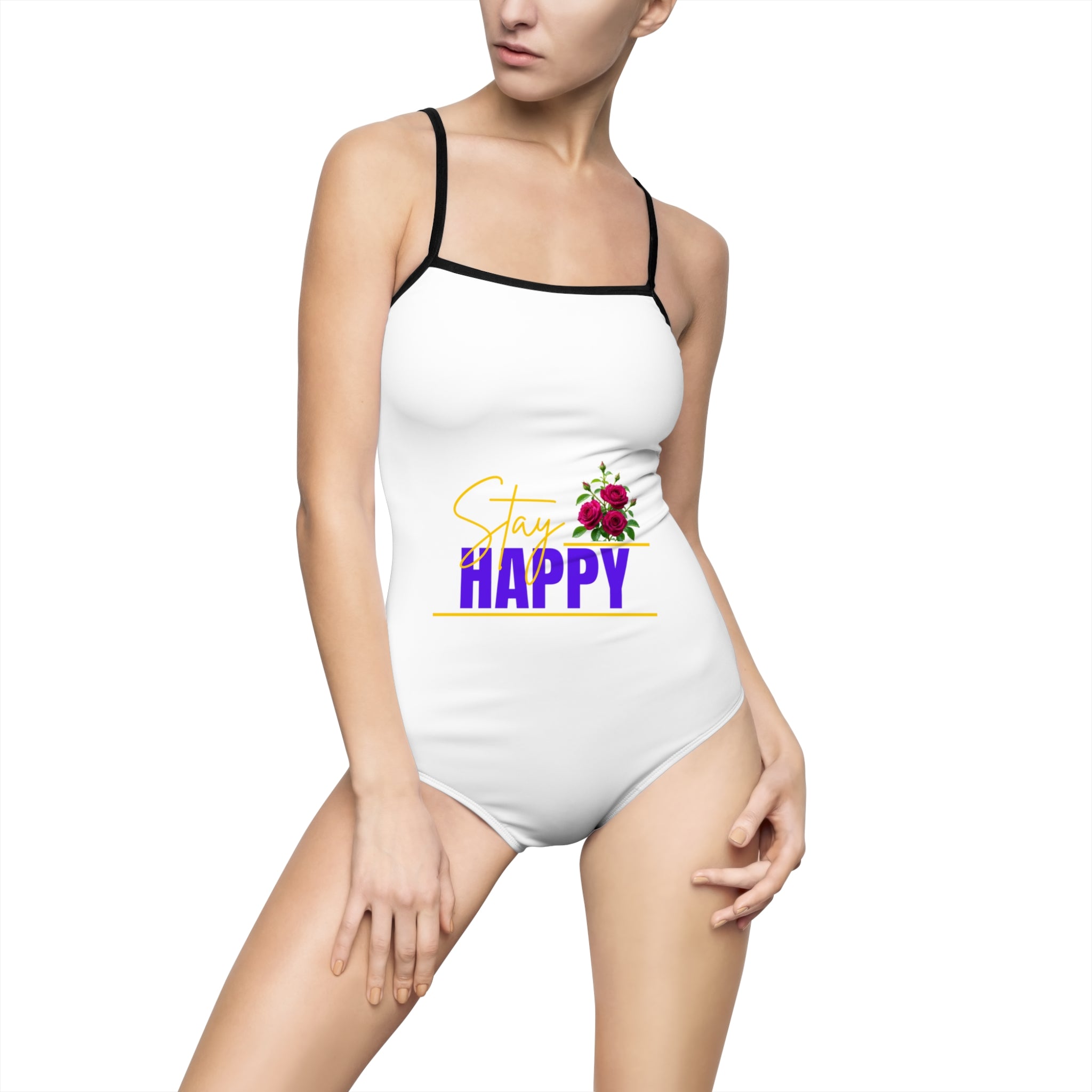 Stay Happy Floral One-Piece Swimsuit