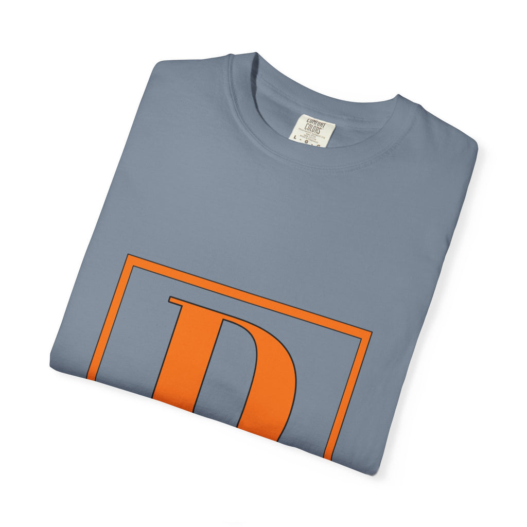 David Monogram T-Shirt — Bold Initial Box Graphic