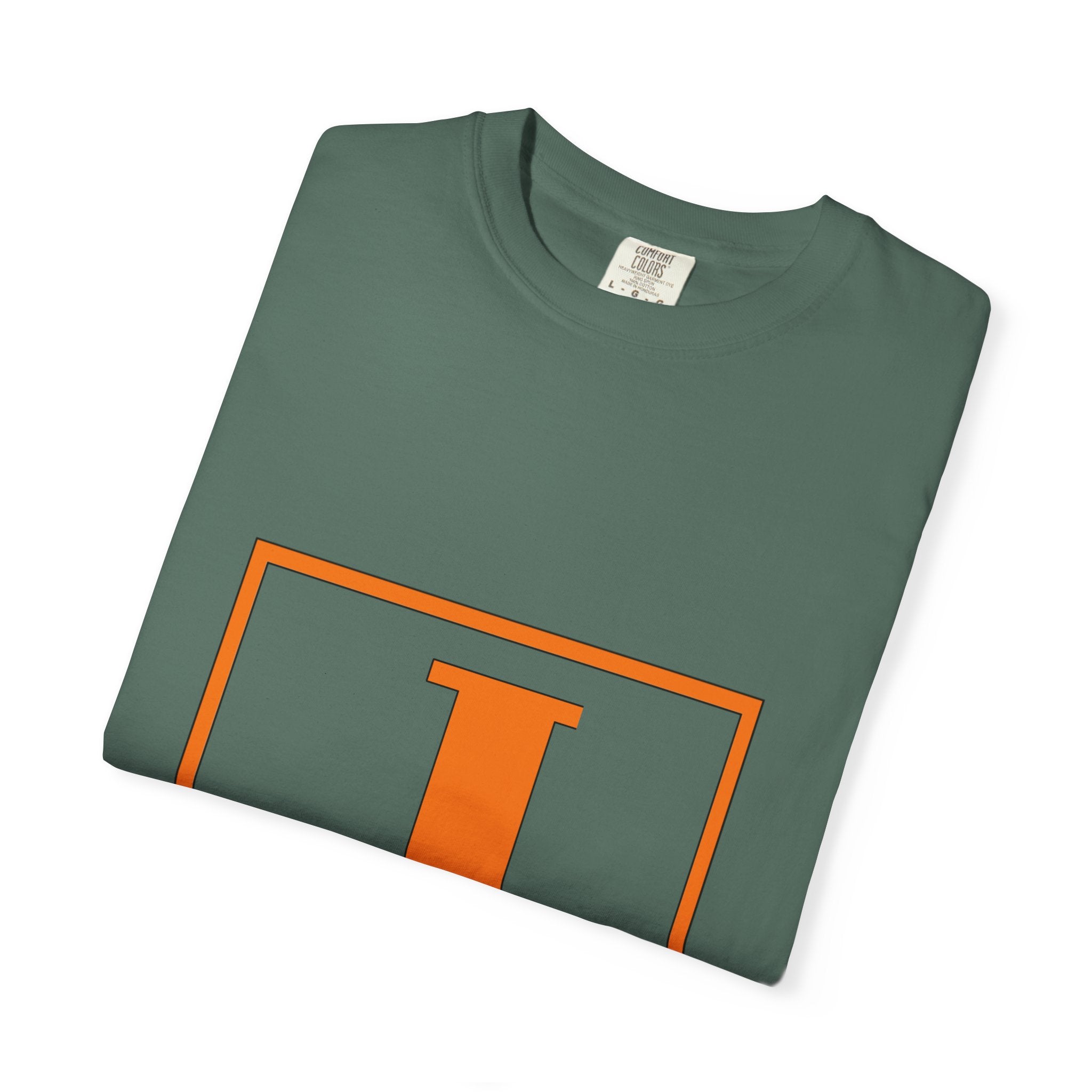 Jack Monogram T‑Shirt — Orange Initial Block Tee