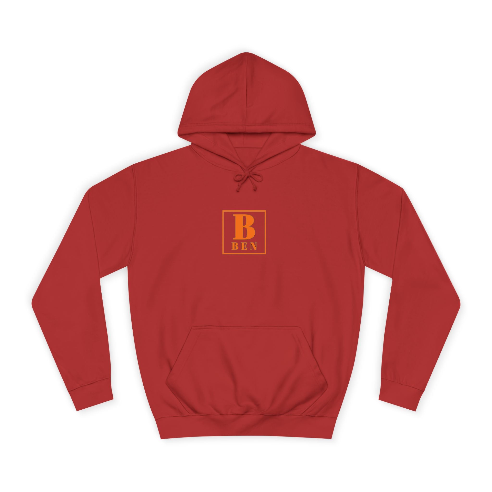 Initial Monogram Hoodie — Custom 'B BEN' College-Style Pullover