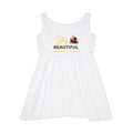 Stay Beautiful Skater Dress — Floral Graphic Women's Dress
