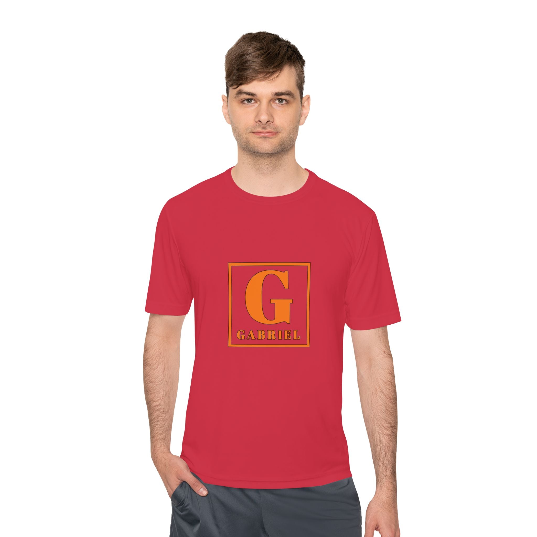 Personalized 'G' Initial Tee - Gabriel Monogram Moisture-Wicking Shirt