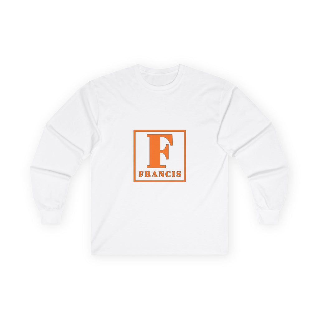 Personalized 'F' Monogram Long Sleeve Tee — Francis Initial Shirt