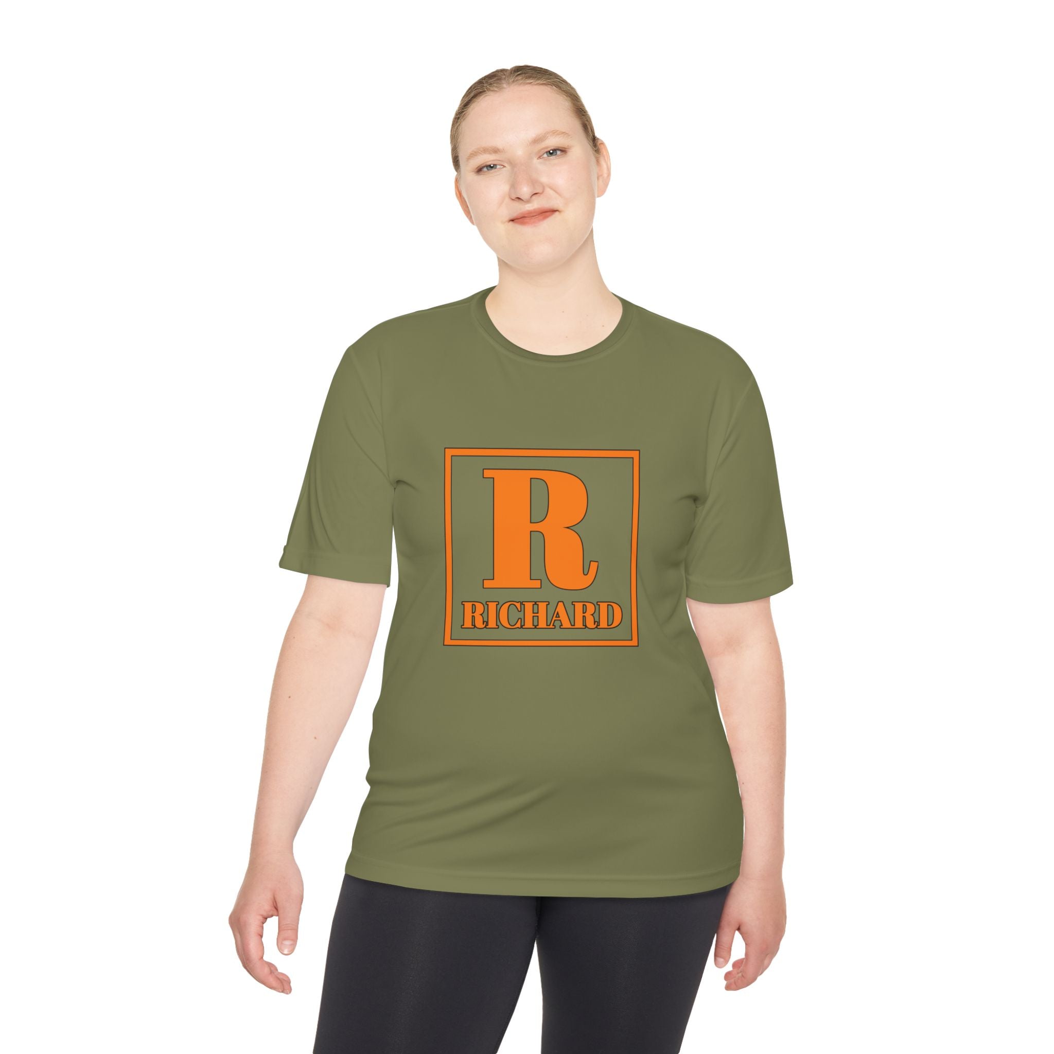 Personalized 'R Richard' Initial Tee — Retro Monogram Moisture-Wicking Shirt