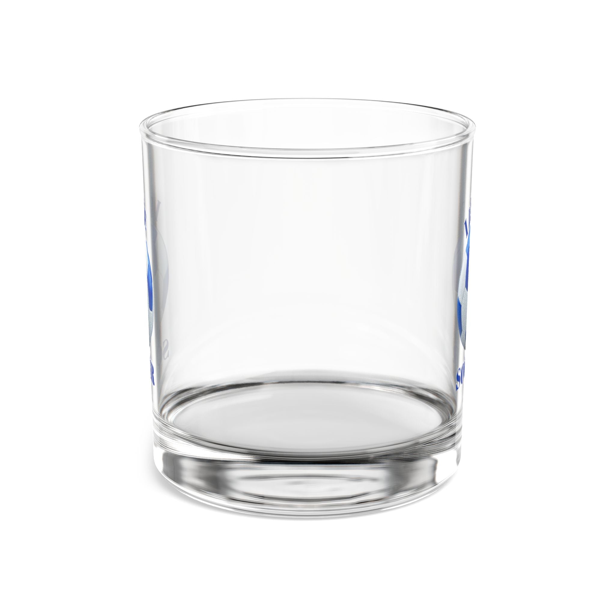 Soccer I Love Rocks Glass — 10oz Whiskey/Old Fashioned Glass, Football Fan Gift