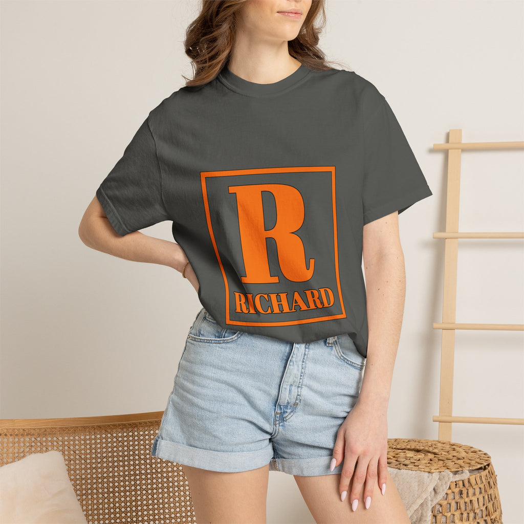 Personalized 'R' Initial T-Shirt — Richard Monogram Tee