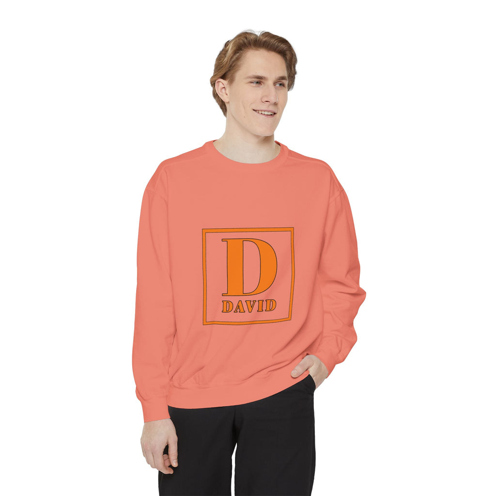 David Monogram Sweatshirt — Personalized Initial D Crewneck