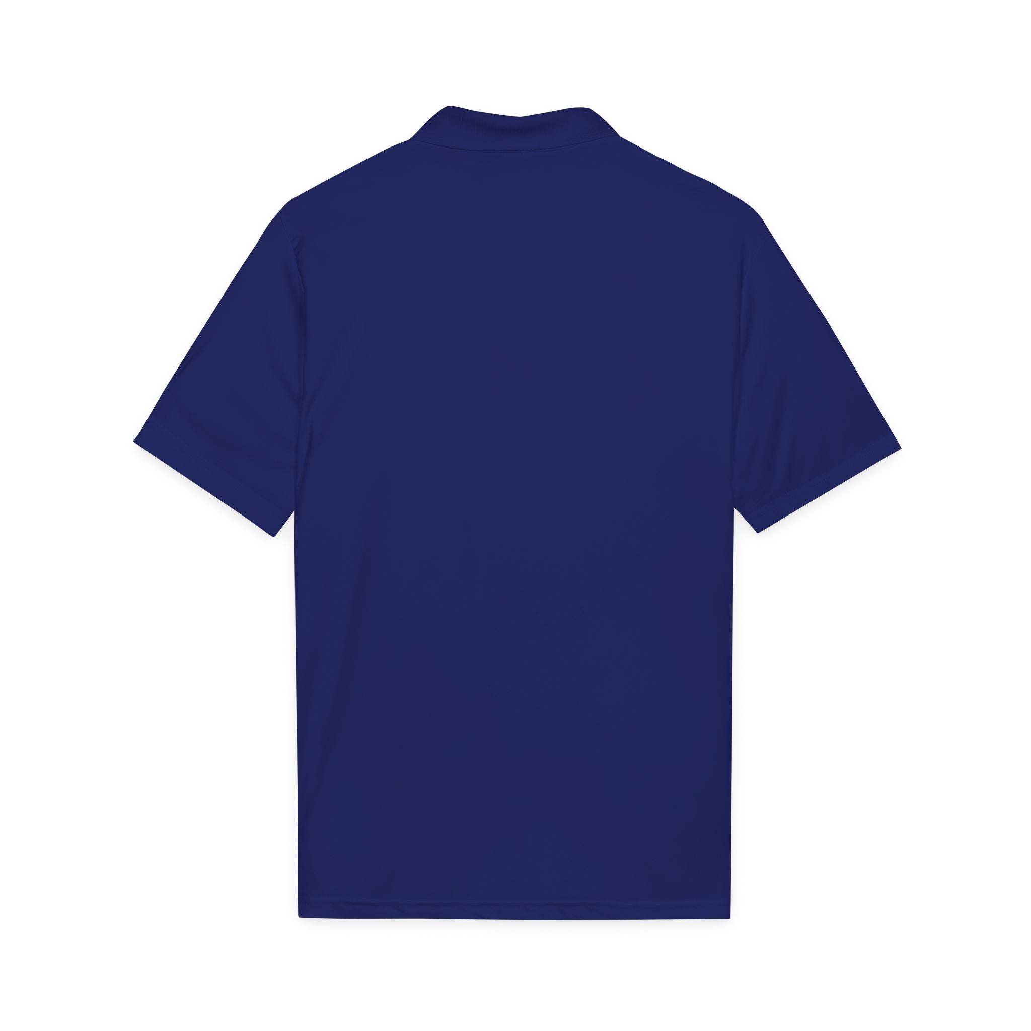 Embroidered 'S Steve' Logo Polo Shirt — White Performance Golf/Work Polo