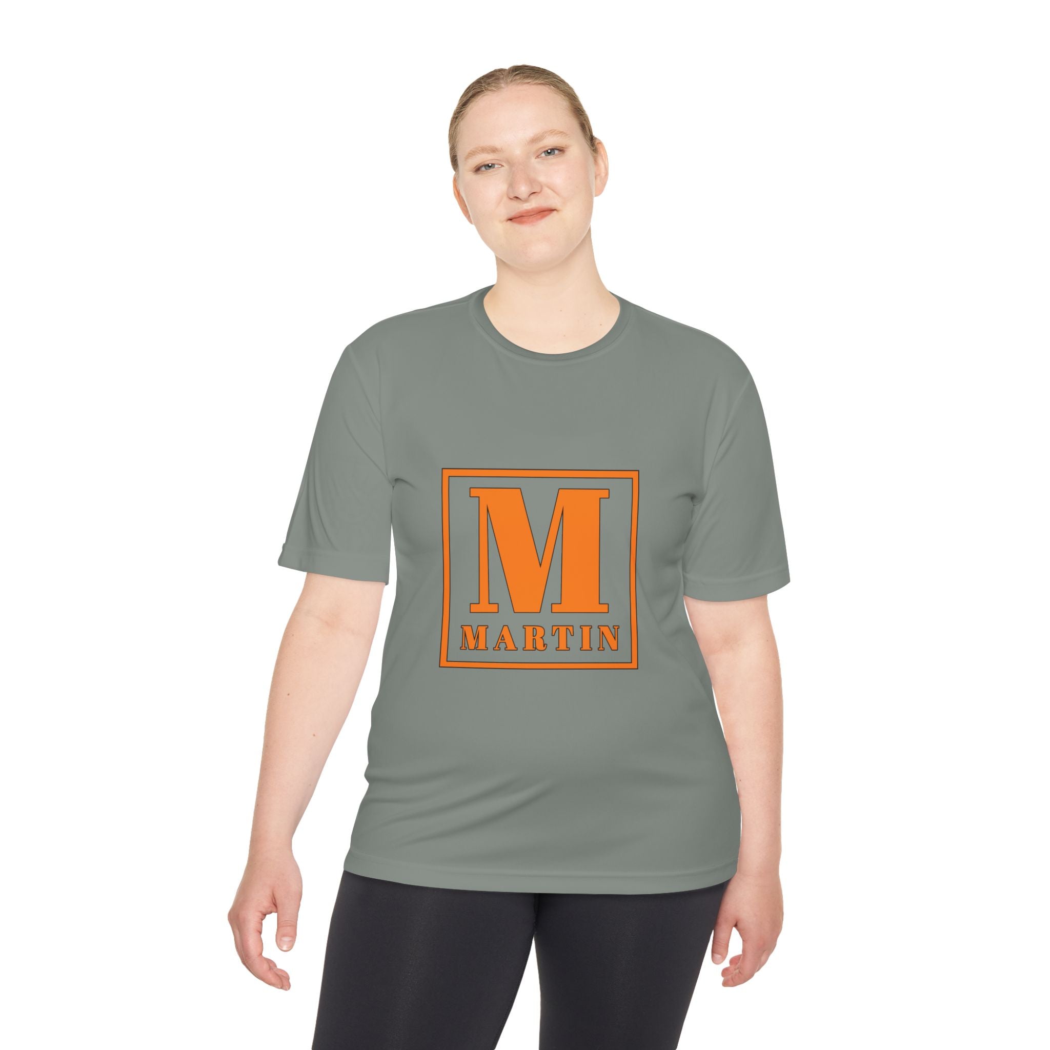 Personalized 'M' Monogram Tee — Martin Initial Square Graphic