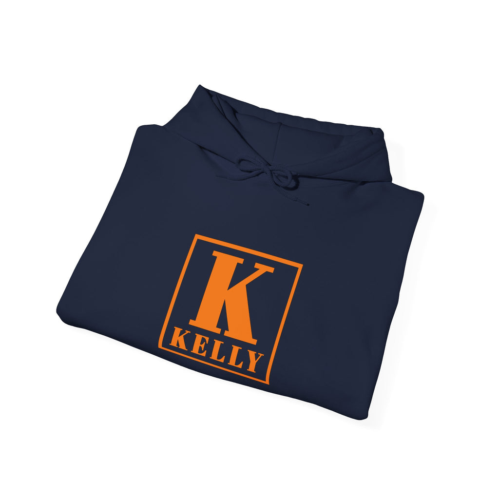 Kelly Monogram Hoodie — Orange K Initial Personalized Sweatshirt