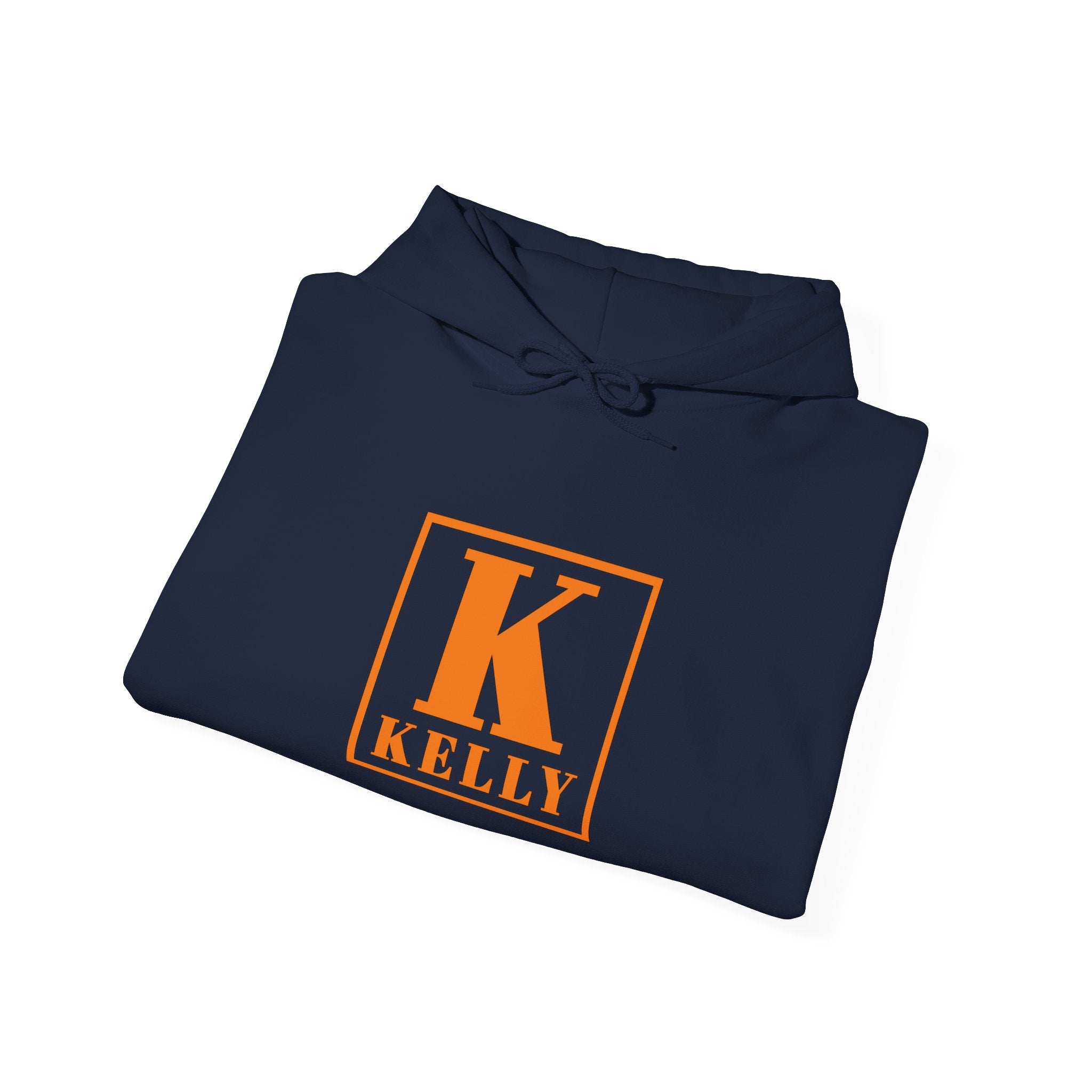 Kelly Monogram Hoodie — Orange K Initial Personalized Sweatshirt