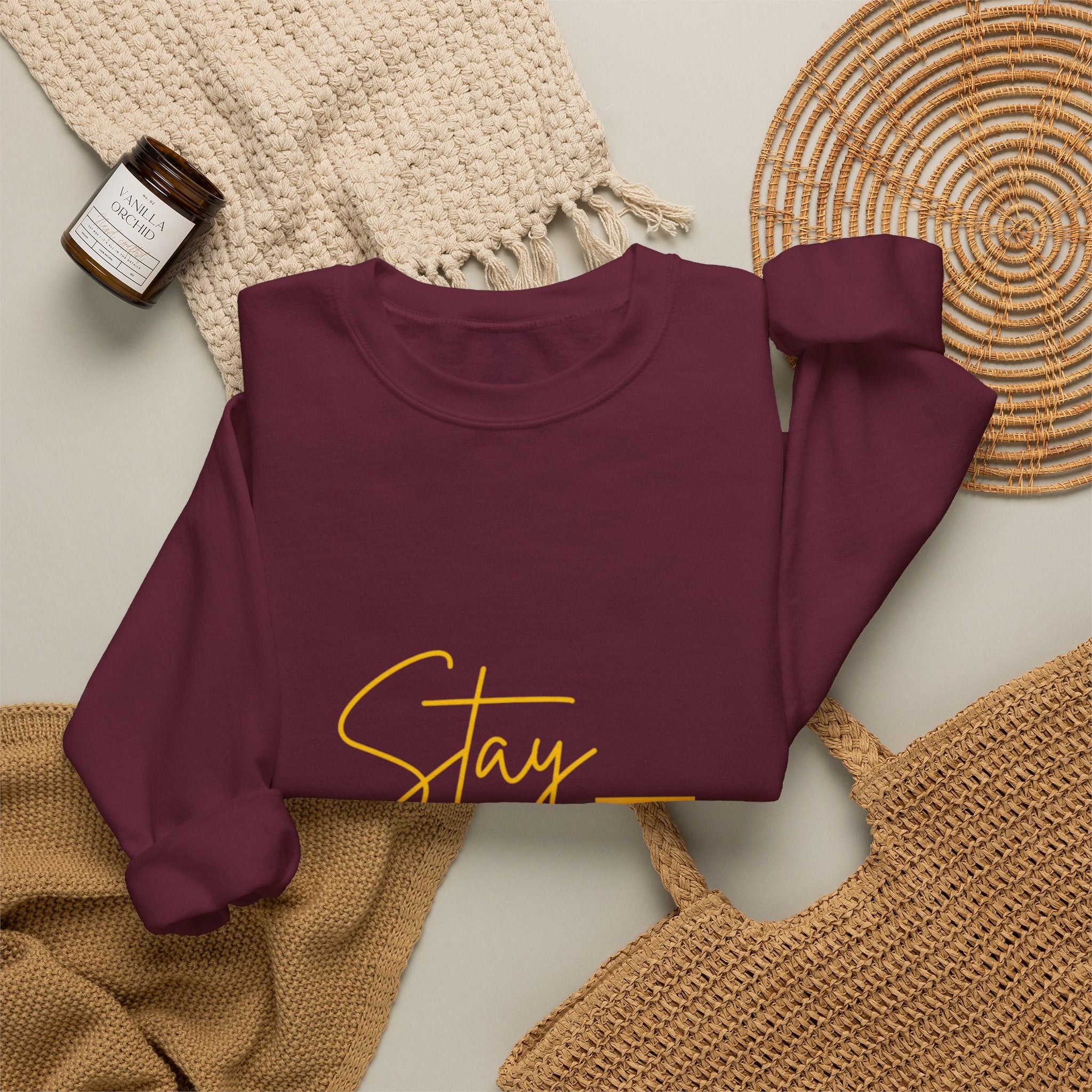 Stay Active Sweatshirt — Motivational Crewneck Pullover