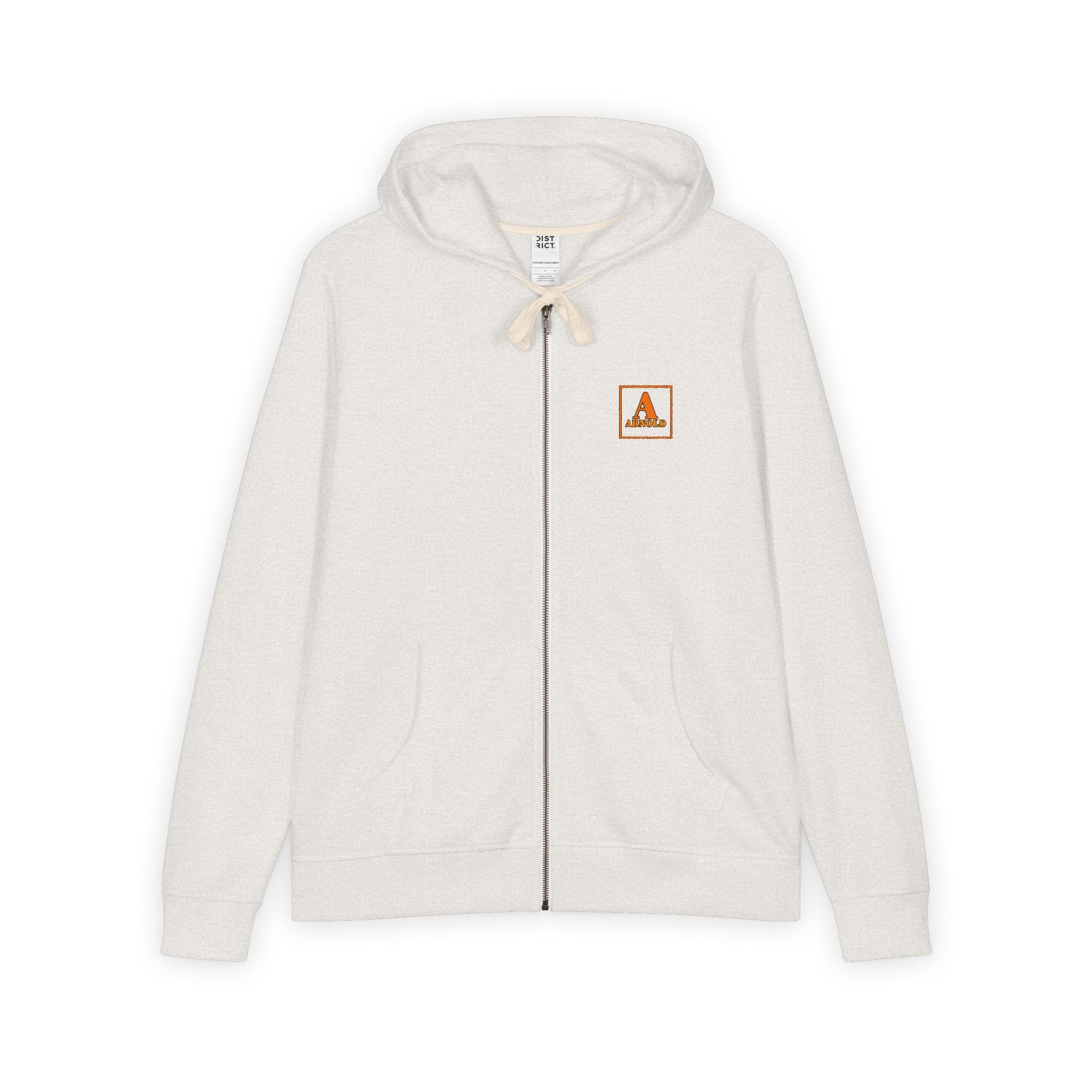 Men's Full-Zip Hoodie — Small Rustic Camper Patch Logo
