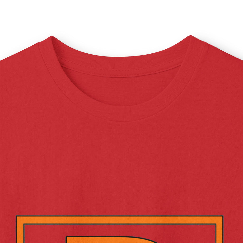Patrick Monogram Long Sleeve Tee — Orange Block Initial P