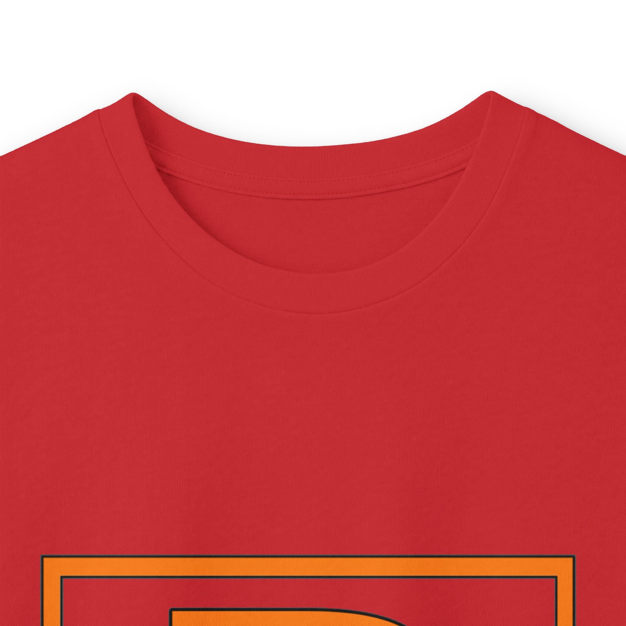 Patrick Monogram Long Sleeve Tee — Orange Block Initial P