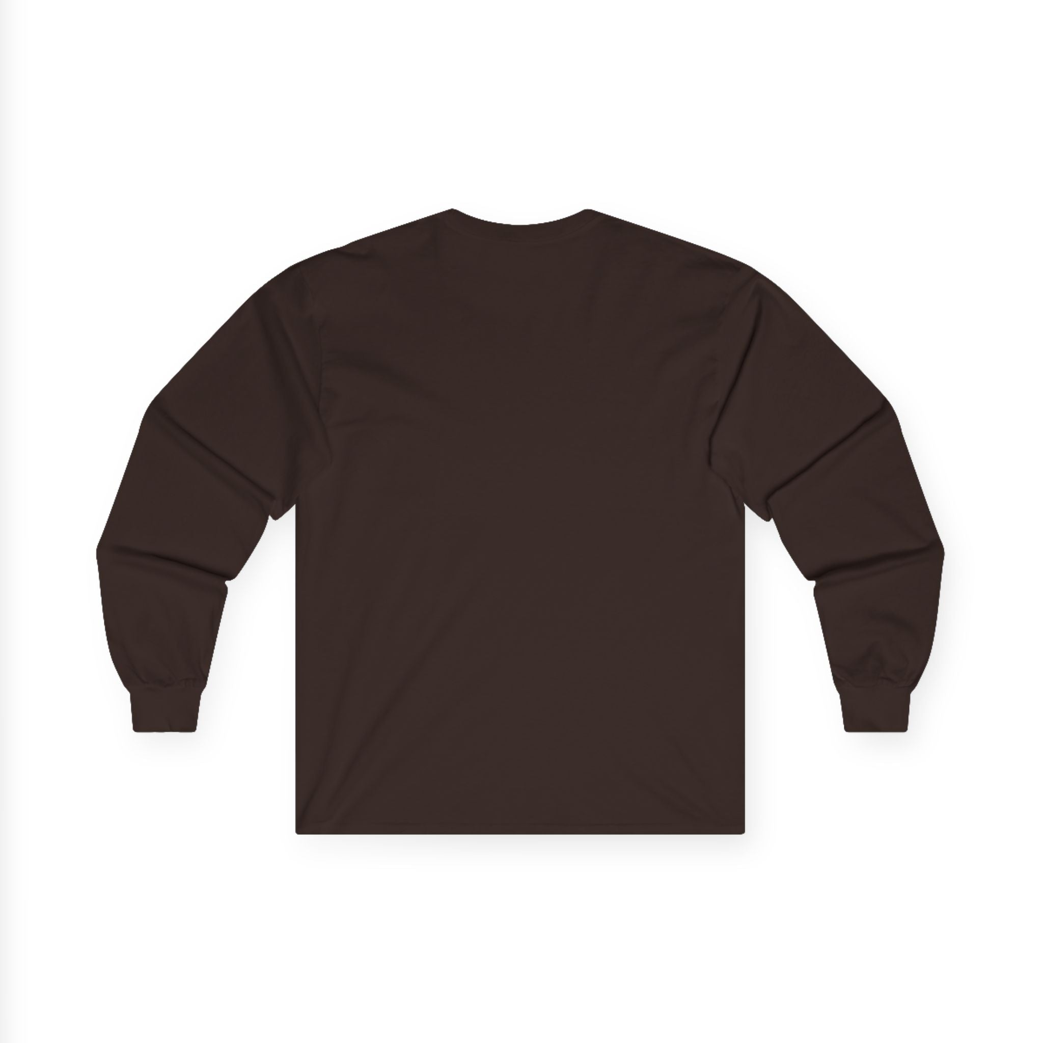 Ben Monogram Long Sleeve Tee — Orange Block Initial B Shirt