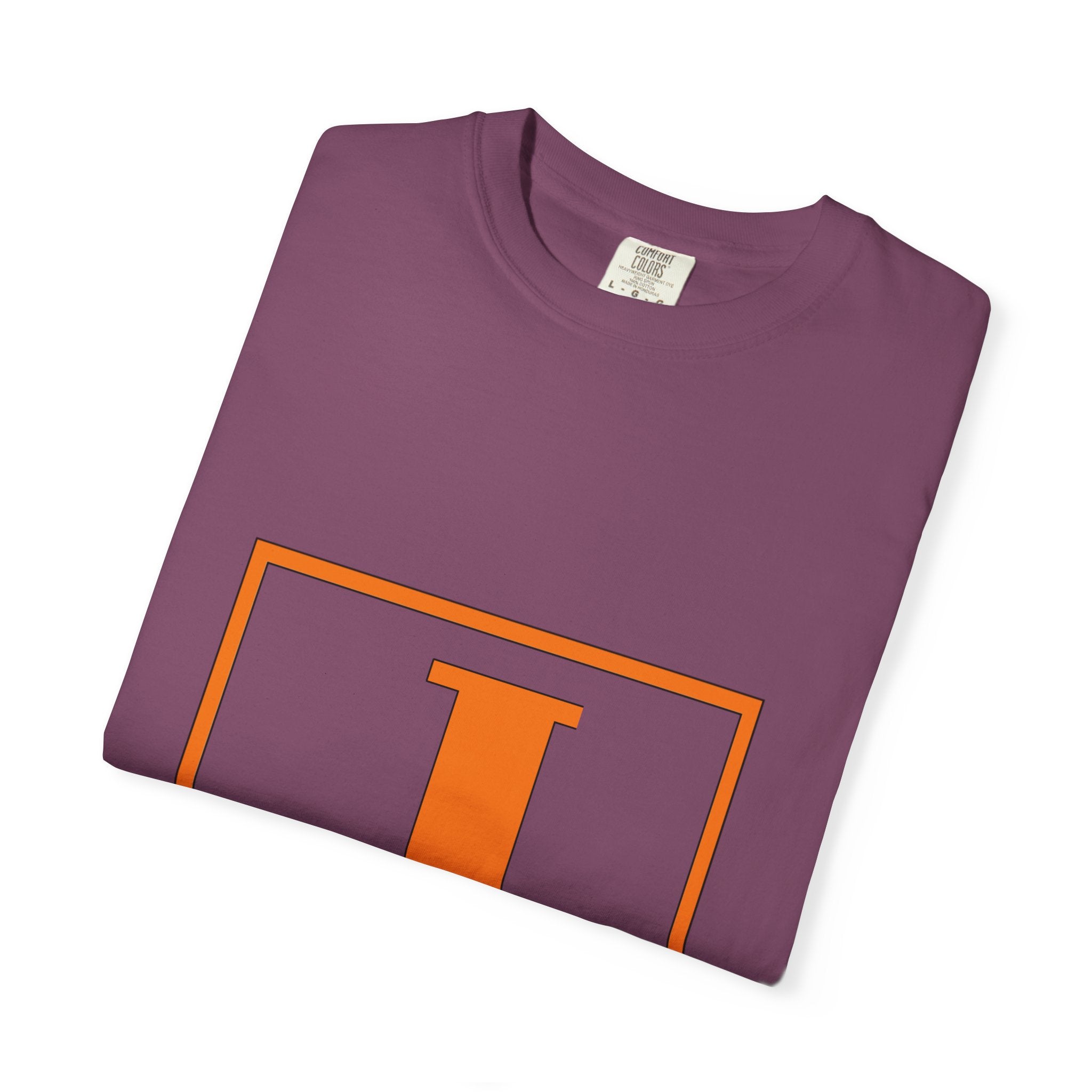 Jack Monogram T‑Shirt — Orange Initial Block Tee